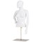White Female Mannequin Torso Adjustable Height with Metal Stand